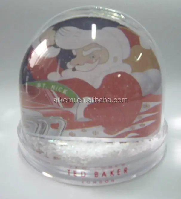High Quality Acrylic Snow Globe With Photo Frame Insert,Home Decoration