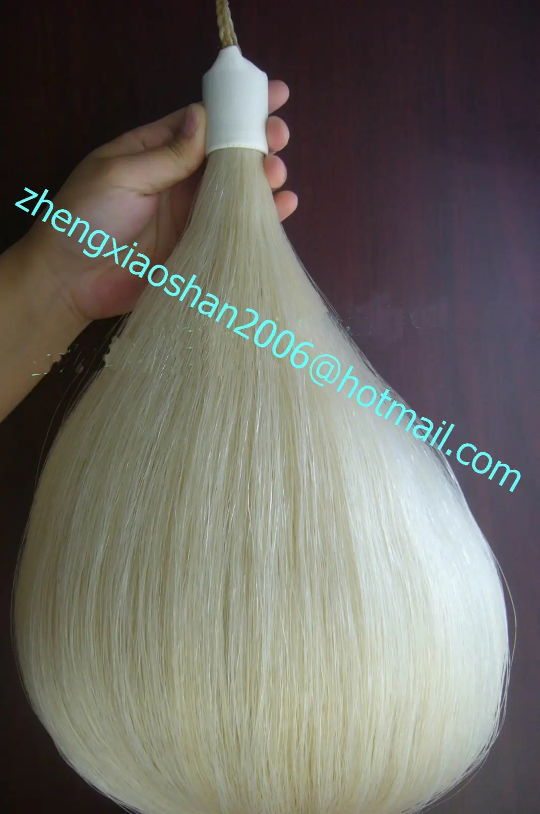 Horse Tail Extension Horse Hair Growth Chestnut Color Double Thickness