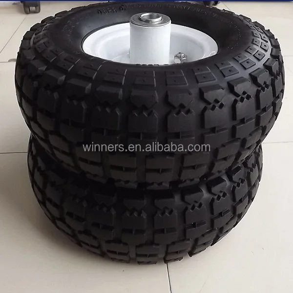 Flat Free Wheel Barrow Tires 4.10/3.504 Buy Flatfree Turf Tire And