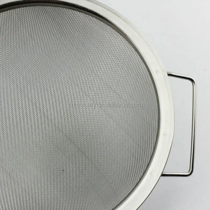 Wholesale Kitchenware 201 Stainless Steel Square Wire Mesh Strainer