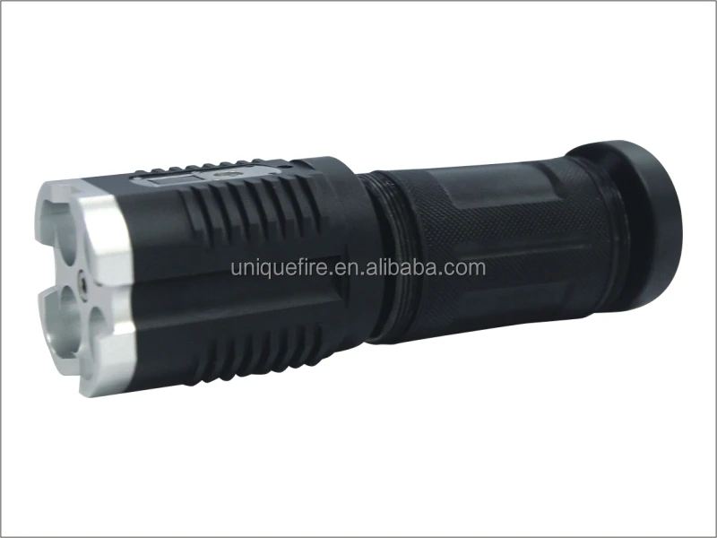 UniqueFire Rechargeable Cree 4 LED 4000 Lumens Digital display Strong Torch Light