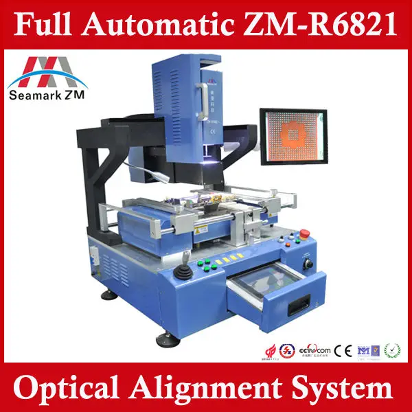 Full automatic Optical alignment BGA rework station ZM-R6821 BGA Soldering and reballing machine