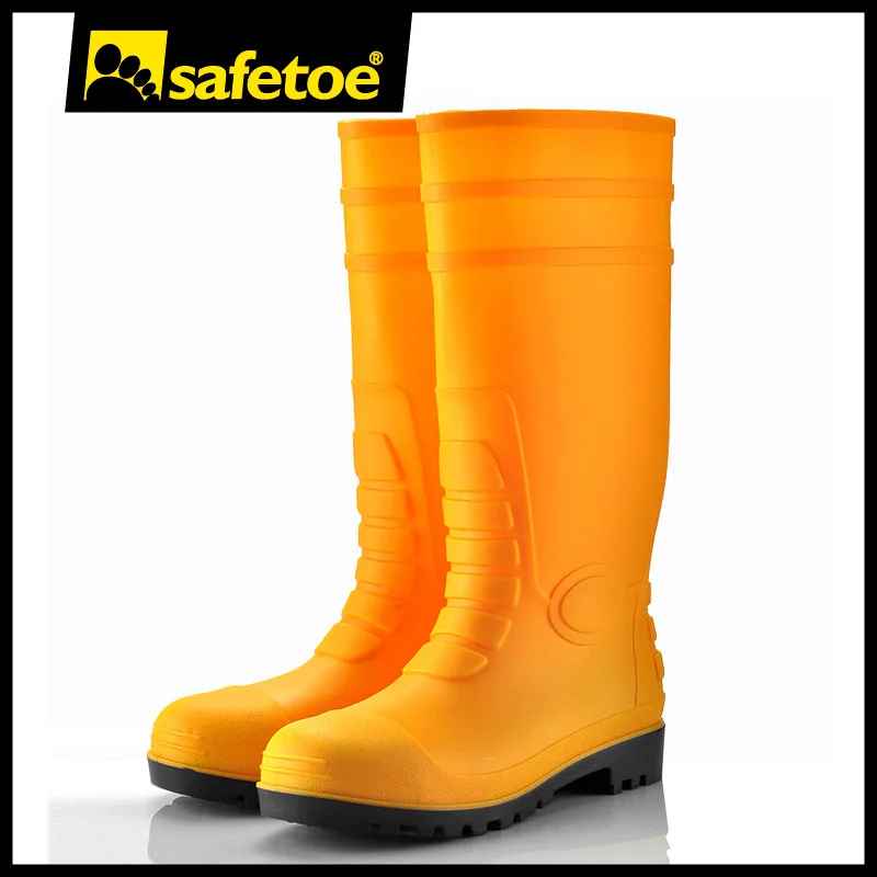 Steel Toe Yellow Pvc Bootsrain Boots Moldedpvc Safety Boot S5 Buy Rain Bootspvc Boots S5 8565