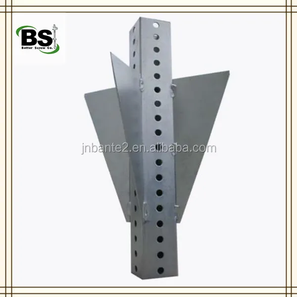 Perforated Square Tube Steel Sign Post Buy Square Steel Sign Post