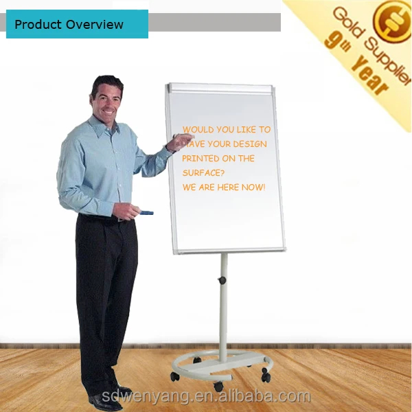 Mobile Whiteboard Standard Magnetic dry erase whiteboard flip chart stand