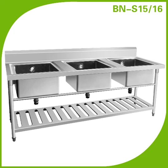 Most Popular Kitchen Stainless Steel Washing Table Cheap Price