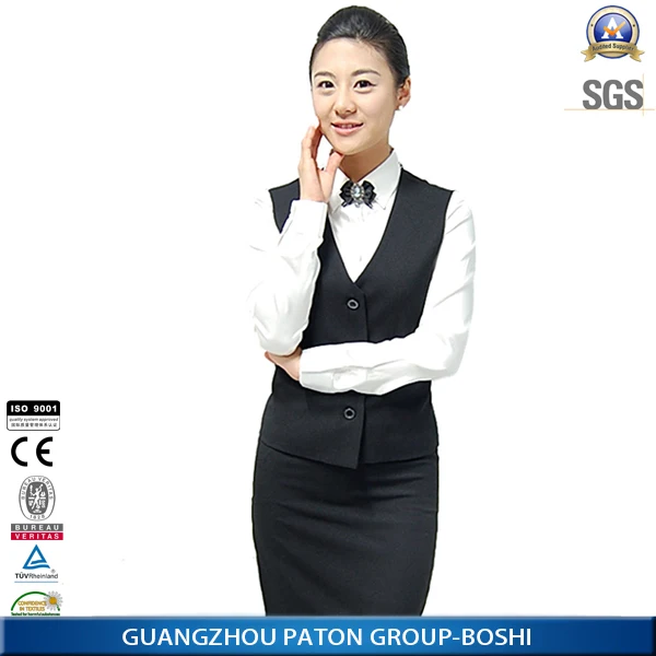 
Custom hot sale women bank uniform, high quality women uniform oem service 