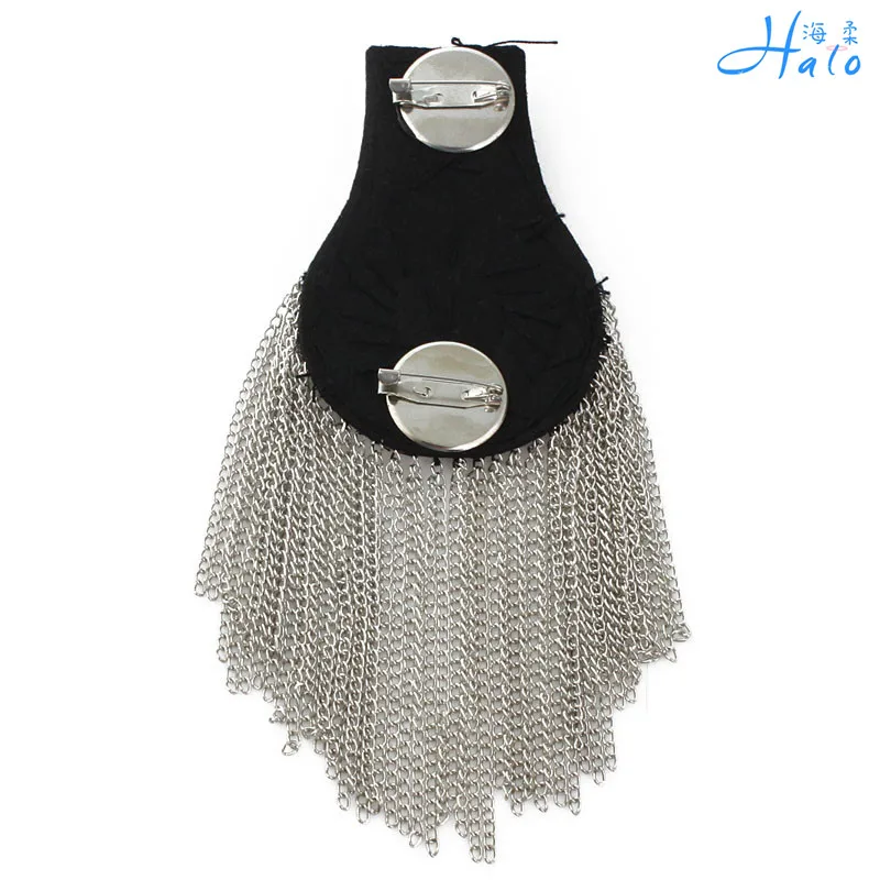 Wholesale Embroidery Rhinestone Shoulder Brooches Epaulettes and Fashion Brooches for Men Suits.JPG