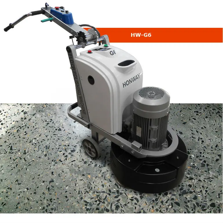 Hw G6 Planetary Concrete Epoxy Edge Sander Polisher Machine