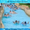 Outdoor Water Park Swimming Pool Lazy River With Wave Making Machine
