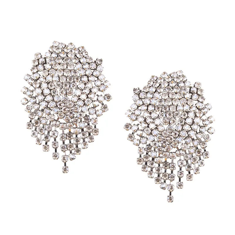 

Wholesale Silver Diamond Earrings Fashion Jewelry Earrings for Women and Girls, Multi