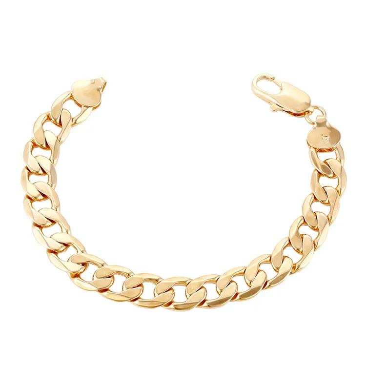 

70243 canada fashion jewelry wholesale 18k gold heavy men bracelet