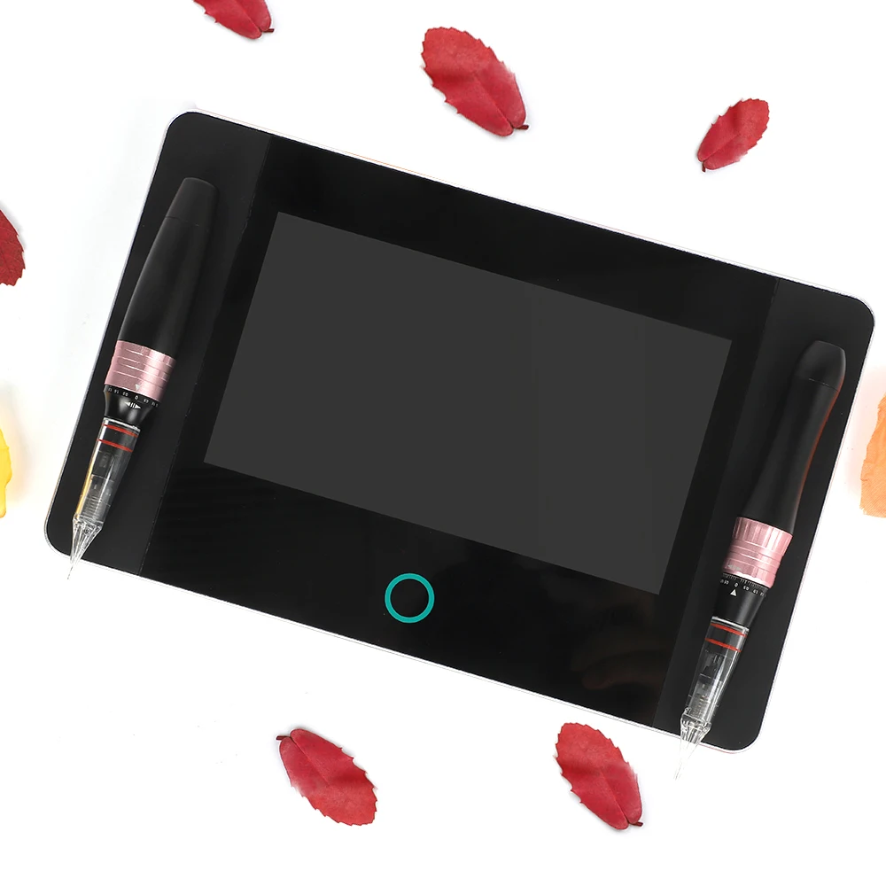 

New Design 3D Microblading Kit Touch Screen Permanent Make Up Tattoo Machine Kit, Black & pink