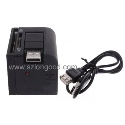 Hot new 3 ports multi function card reader data transfer usb2.0 cable - ANKUX.COM