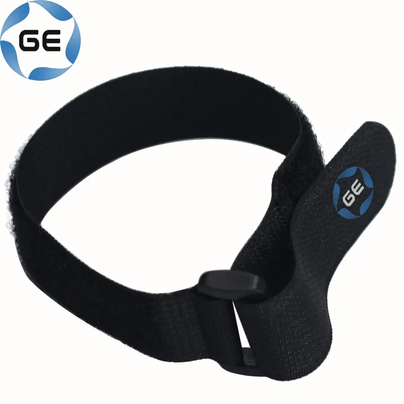 
Adjustable Hook and Loop Strap Customizable Self gripping Cable Tie Fastener with Buckle 