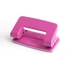 Office And School Stationery Heavy Duty Metal Pink 2 Holes Puncher File Binding Paper Punch