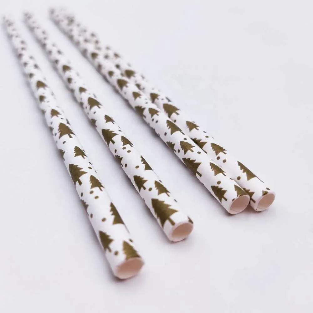 
197mm colorful various patterns biodegradable drinking straws paper machine making 