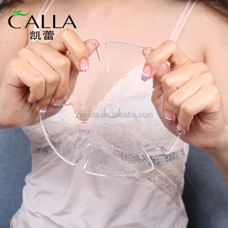 

Wholesale Skin best firming natural collagen crystal sheet collagen breast mask, Transparent