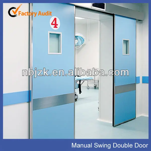 
aluminium security door as Clean room doors for hospital use 