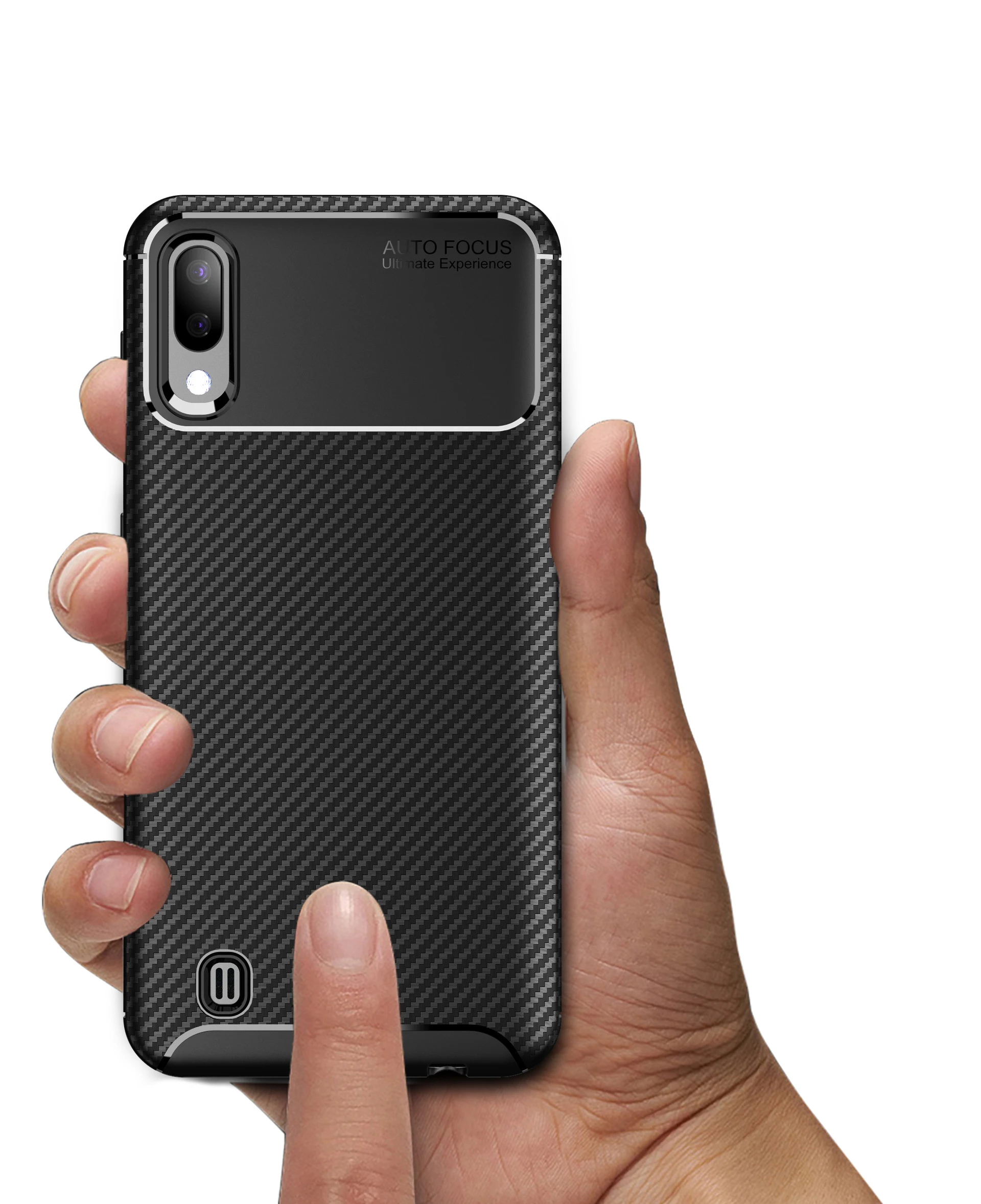 New Premium Shock Protection Carbon Fiber Skin TPU Silicone Case For Samsung galaxy M10