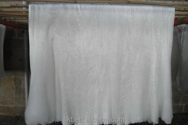 
100% real natural mulberry silk fiber A grade long fiber silk laps 