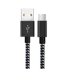 Multi Colors Durable Data Transfer USB2.0 Nylon Braided Data Cable Micro V8 Type-C USB Charging Cable