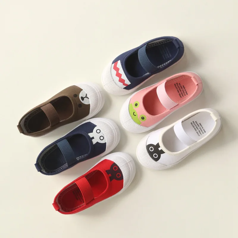 

Wholesale Cute Cartoon Fashion Children Elastic Kids Canvas Shoes, Picture