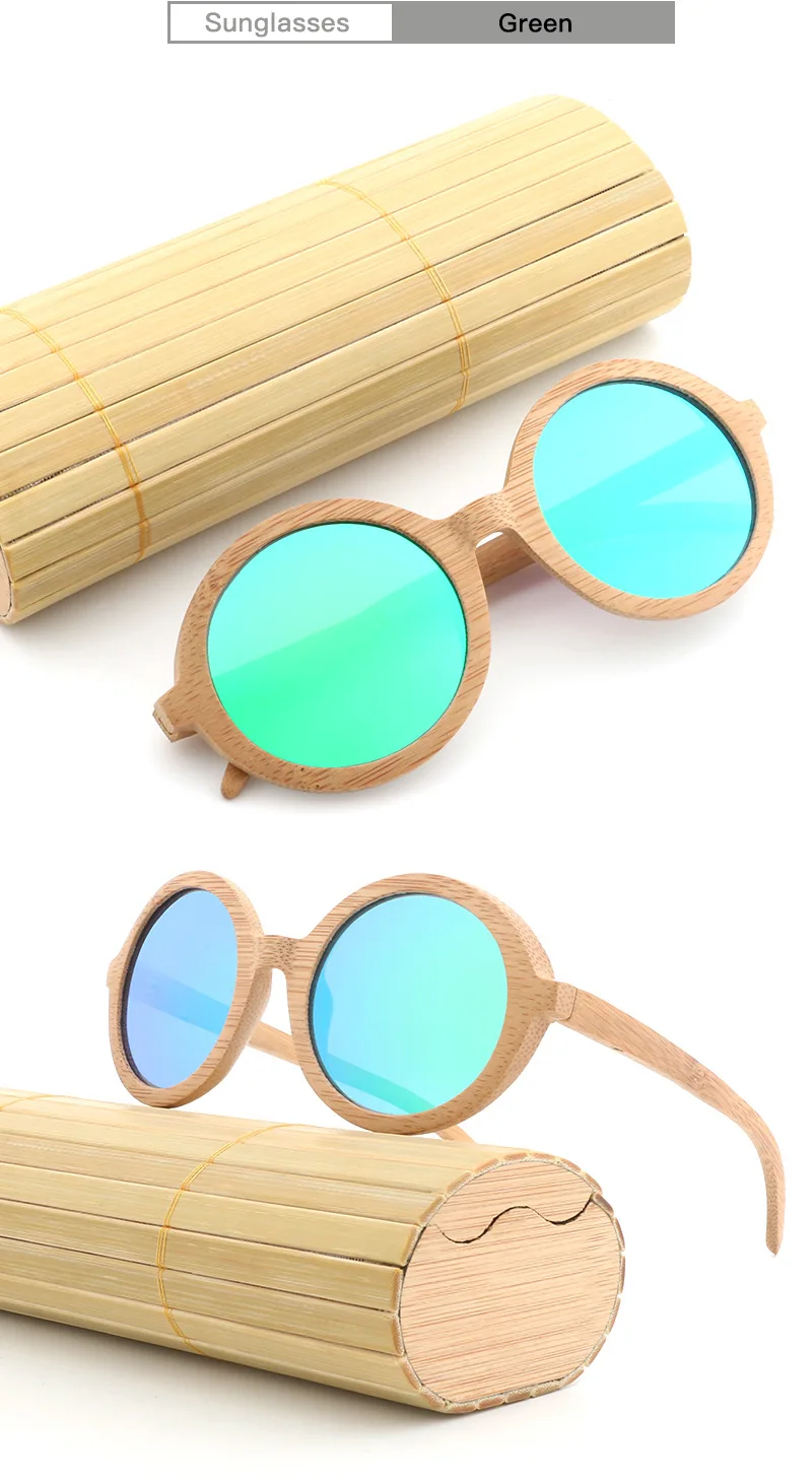 Round Shaped Bamboo Wooden Frame Sunglasses Wholesale Buy Bamboo