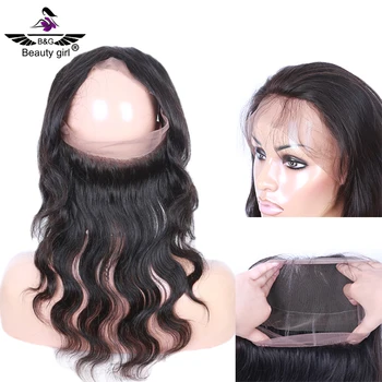 Hot Selling 360 Lace Frontal Closure With Baby Hair Natural