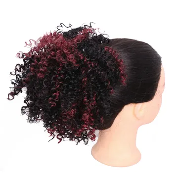 Short Synthetic Hair Bun Chignon Clip In Hair View Clip In Hair