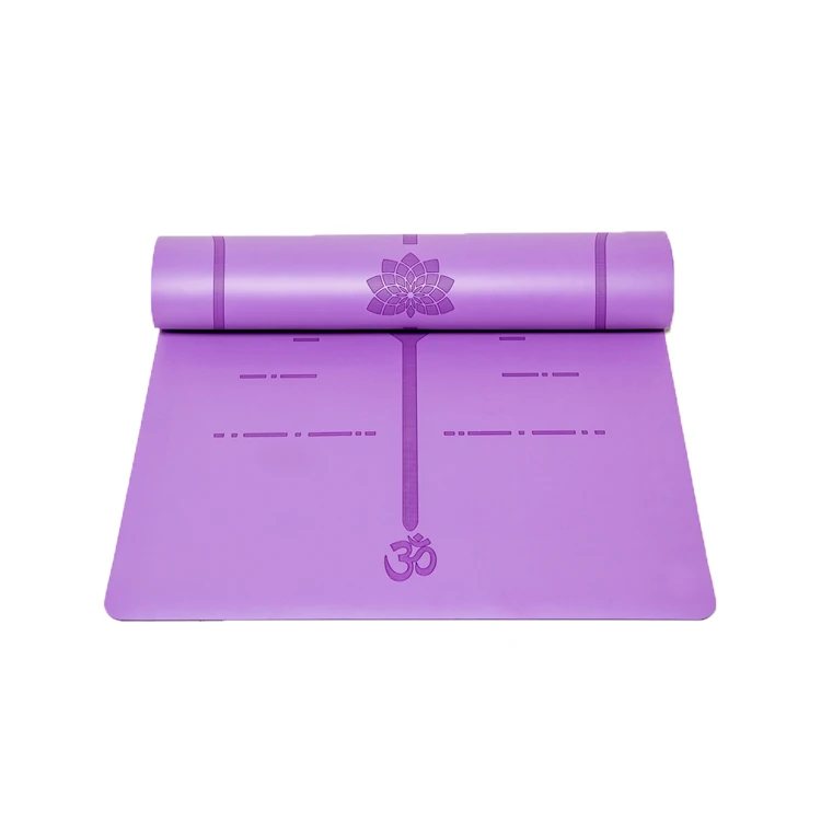 

Wholesale anti-slip leather pu rubber yoga mat, Customized
