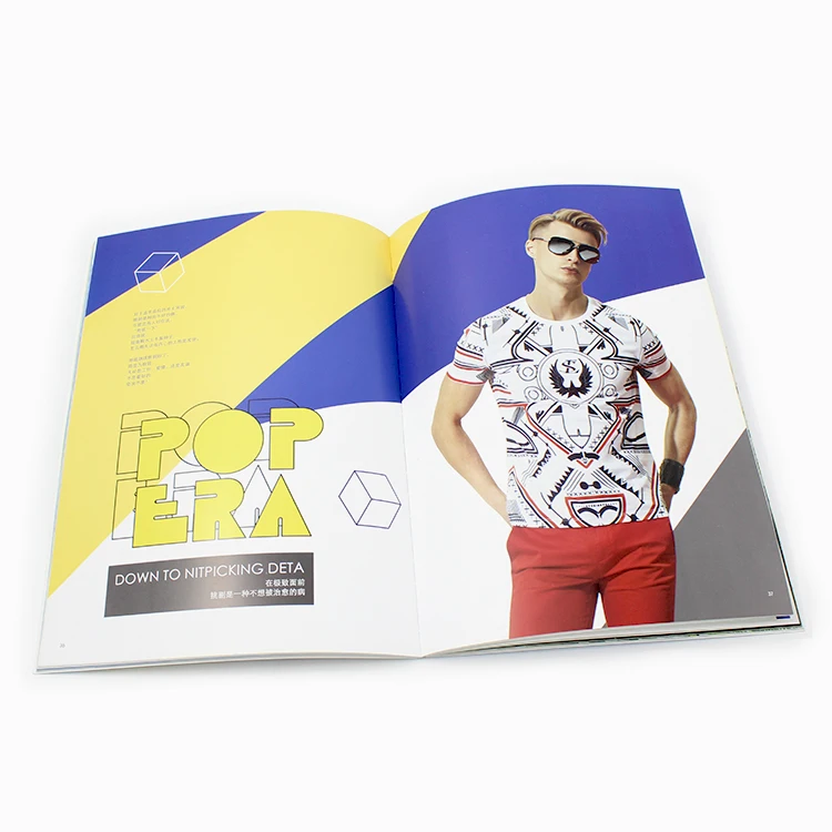 
a4a5a6 size Custom cheap full color pinrting fashion magazine /brochure for adult and student 