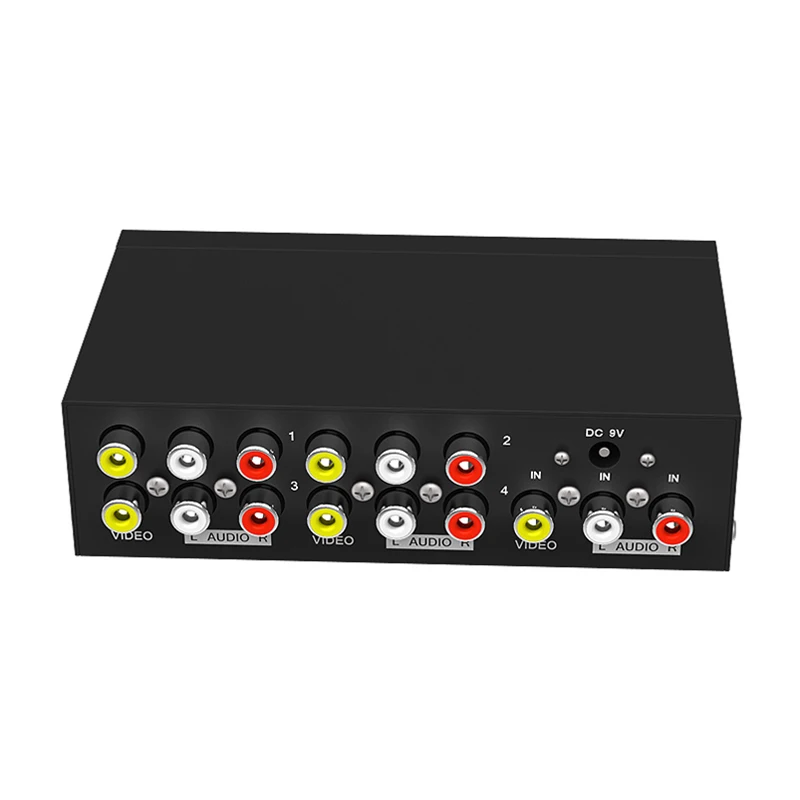 1 To 4 Composite Video Audio 3rca Av Powered Amplifier Splitter