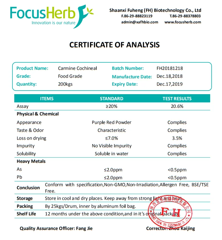 Carmine Cochineal COA.png