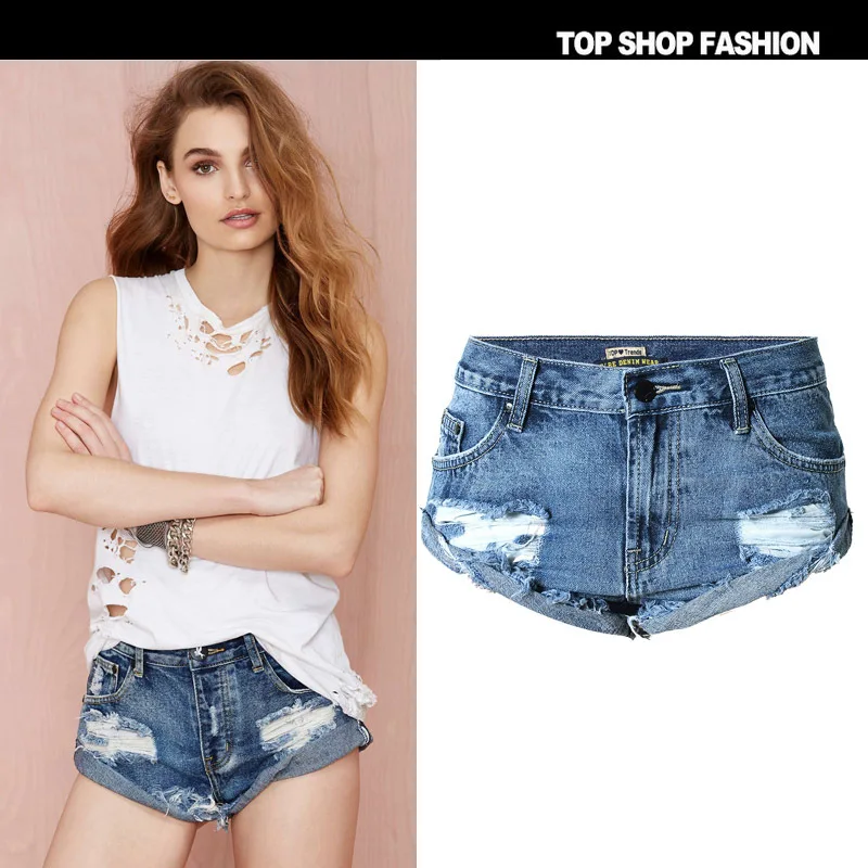 jean shorts female