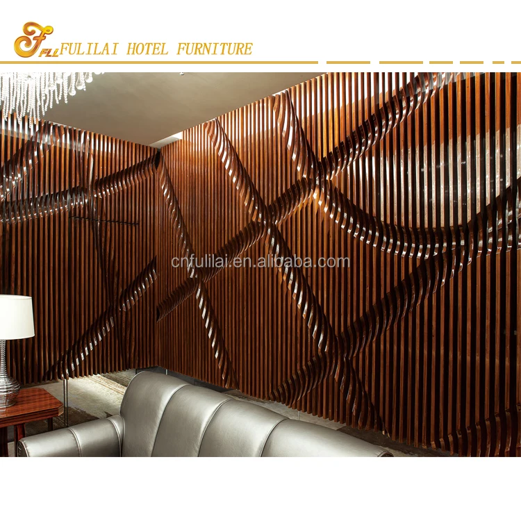 
5 Star Hotel Furniture 3D decorative wall panel 