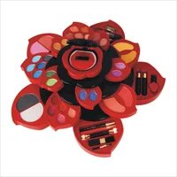 

LCHEAR brand fashion Big Cosmetic Box big rose MakeUp Kit 85255WA