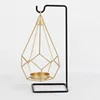 Metal Copper Painted Gold Holder,Wholesale Geometric Candle Holder