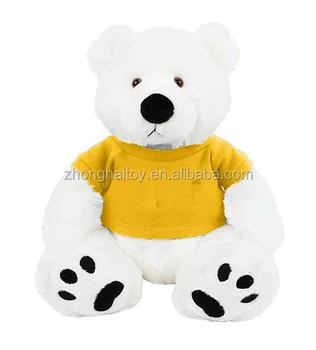 yellow and white teddy bear