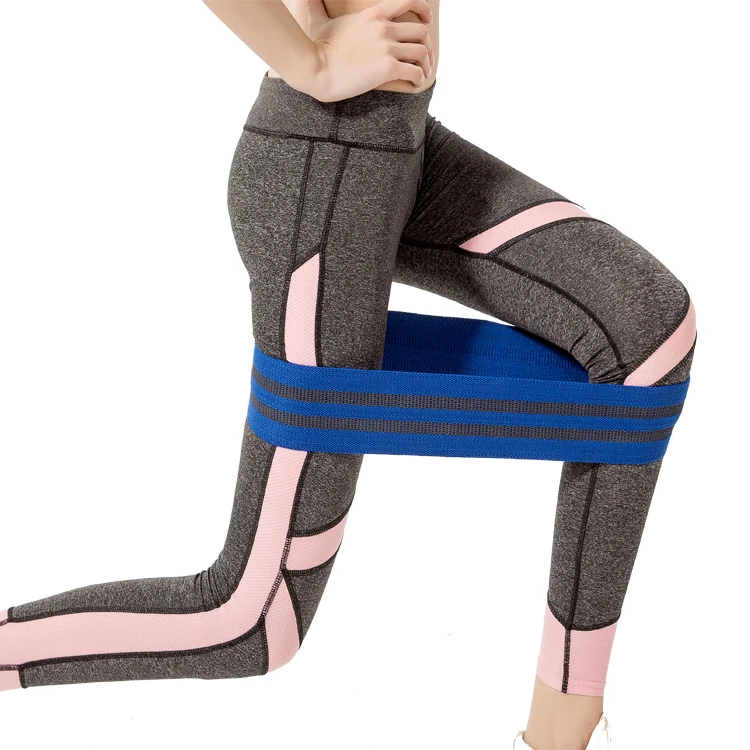 

Fitness resistance exercise band resistance bands with fabric covered