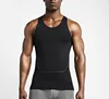 plain black/ white polyester men sports gym tank top fitness stringer/ singlet/ vest
