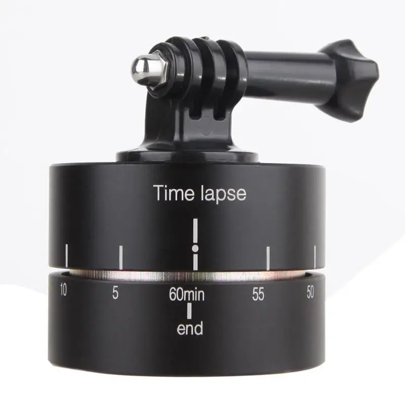 

Free Shipping 60 Minute Time lapse 360 Degree Auto Rotate Camera Tripod Head Base Timelapse for Canon Nikon DSLR G-P Cameras