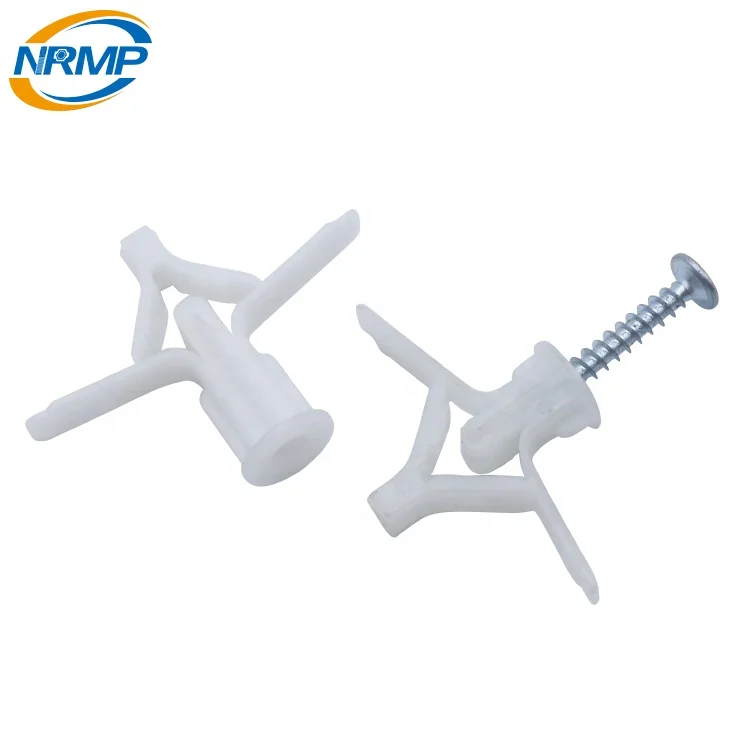 Nylon Plastic Gypsum Board Anchor Butterfly Toggle Anchor Buy Toggle Anchor,Plastic Butterfly