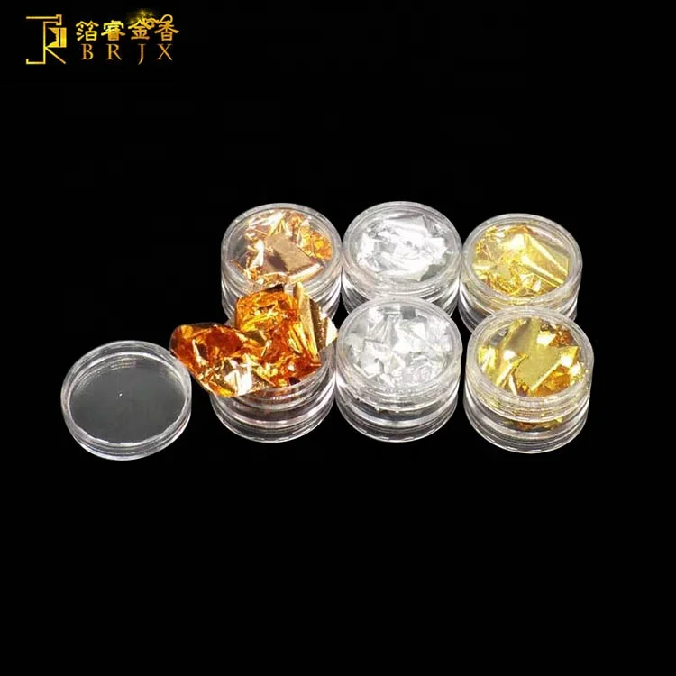 
China best quality fine nail sticker diy nail parts gold leaf 