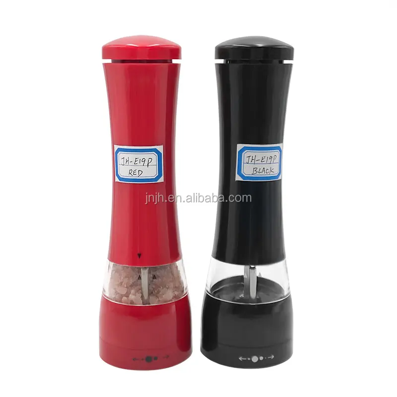 

Stainless Steel Salt and Pepper Grinder Set with Stand, Transparent bottle