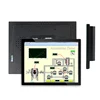 Frameless led panel 12.1" capacitive touch screen embedded pc industrial monitor