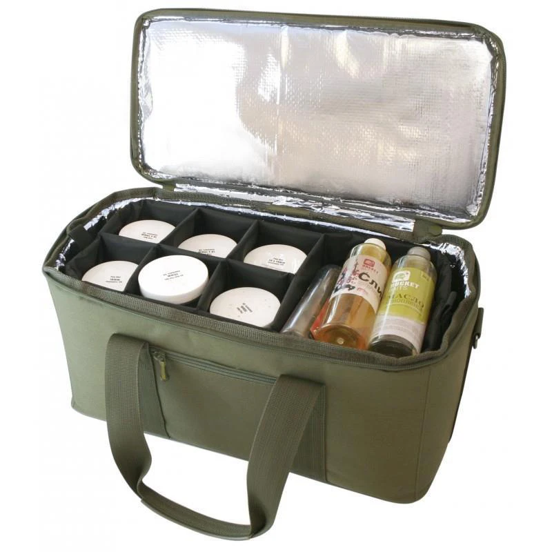 

Insulated Cooler Fishing Luggage Fishing Tackle Bag with Cooler compartment, Can be customized