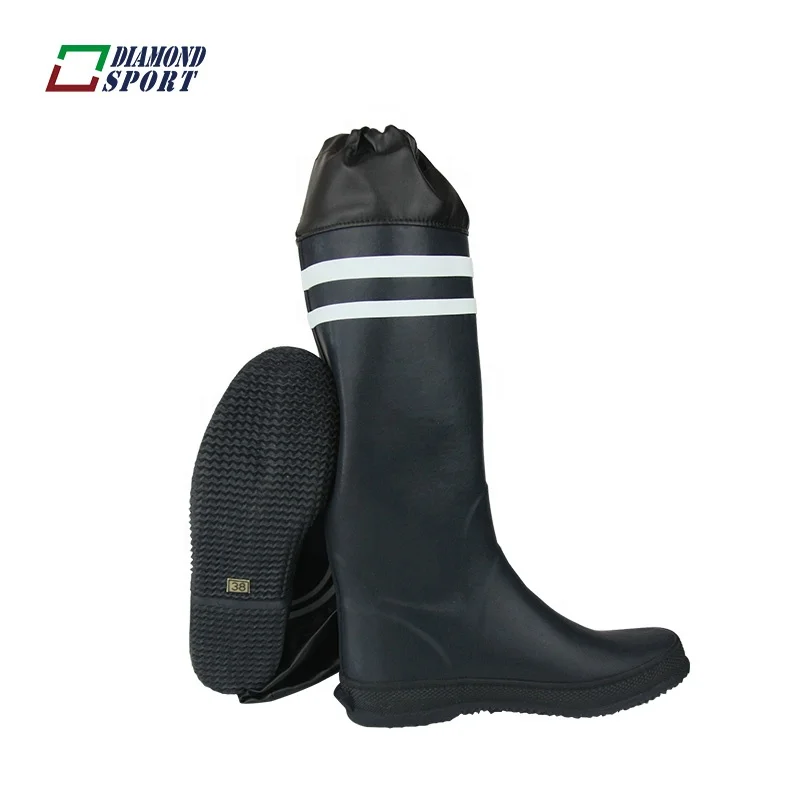 
Hot sales ss/aw ladies knee rubber rain boot fold wellies 