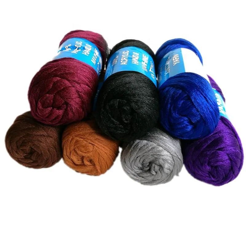 
23m Brazilian Wool Hair Acrylic Hand&Machine Knitting Yarn for African Hair Braiding Sengalese Twist Jumbo Braids 