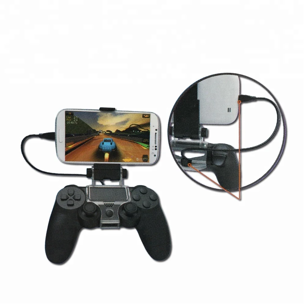 

Gaming Accessories DOBE Mobile Phone Clamp For PS4 Controller, White / black